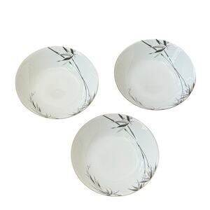 VTG Sango Black Bamboo Japan Bowls (3) #6518 Discontinued Family Meals Salad